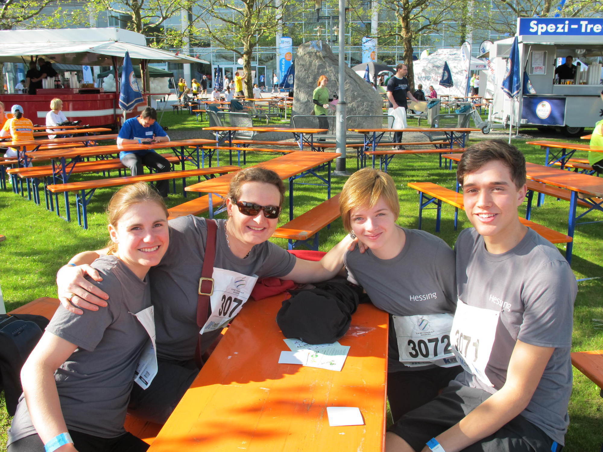 2. M-net Firmenlauf: Vor dem Lauf