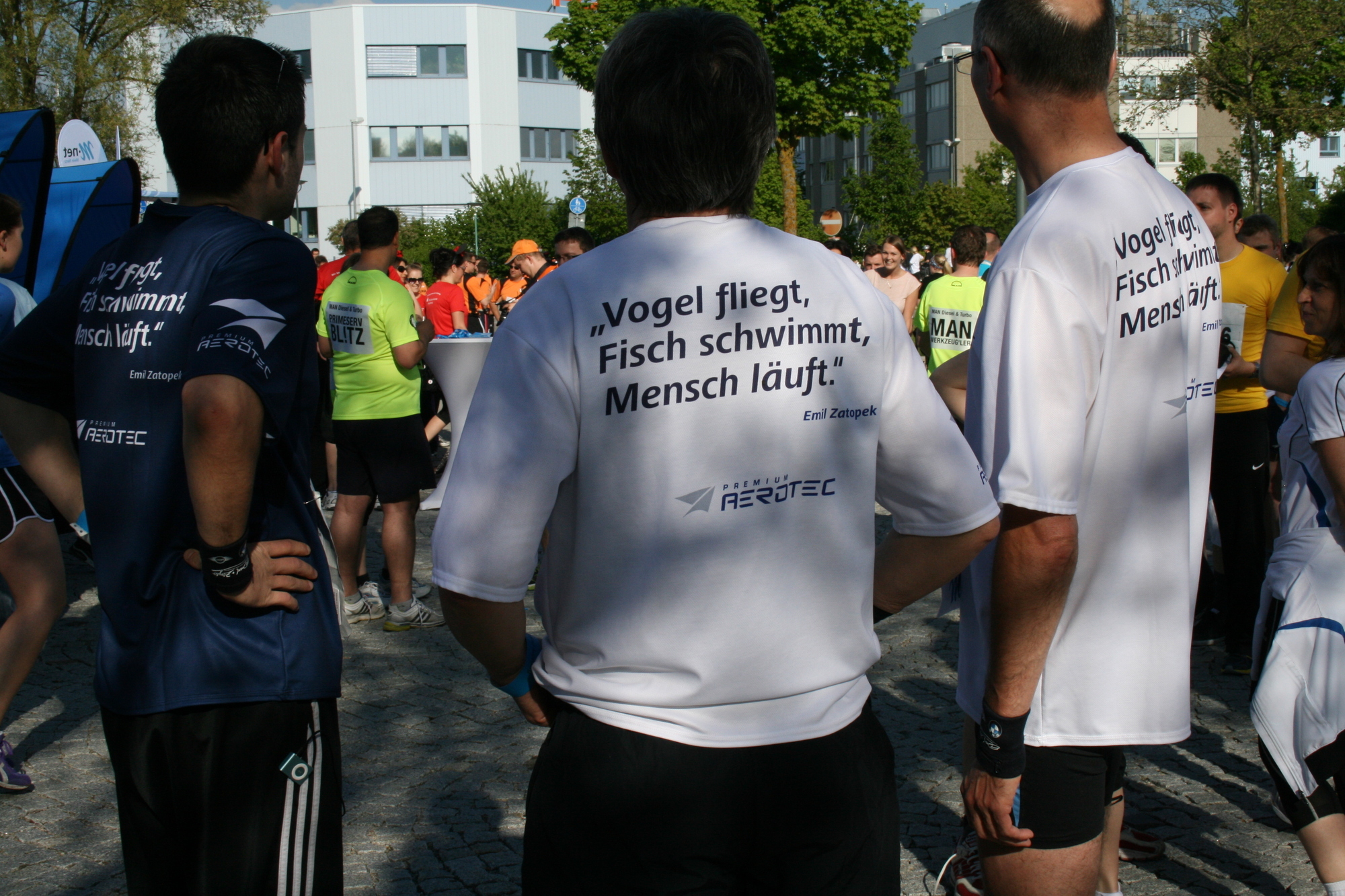 2. M-net Firmenlauf: Vor dem Lauf