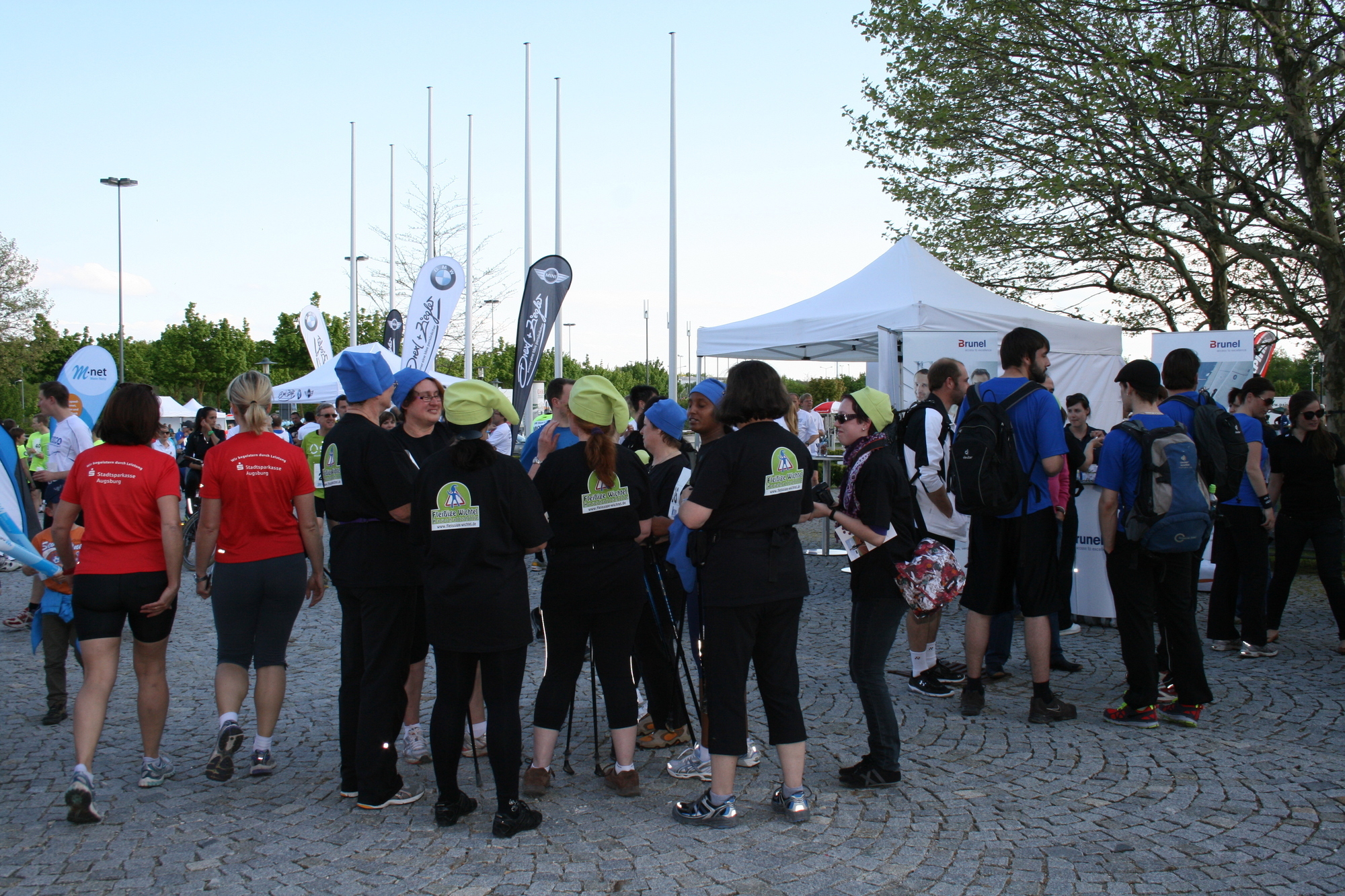 2. M-net Firmenlauf: Vor dem Lauf