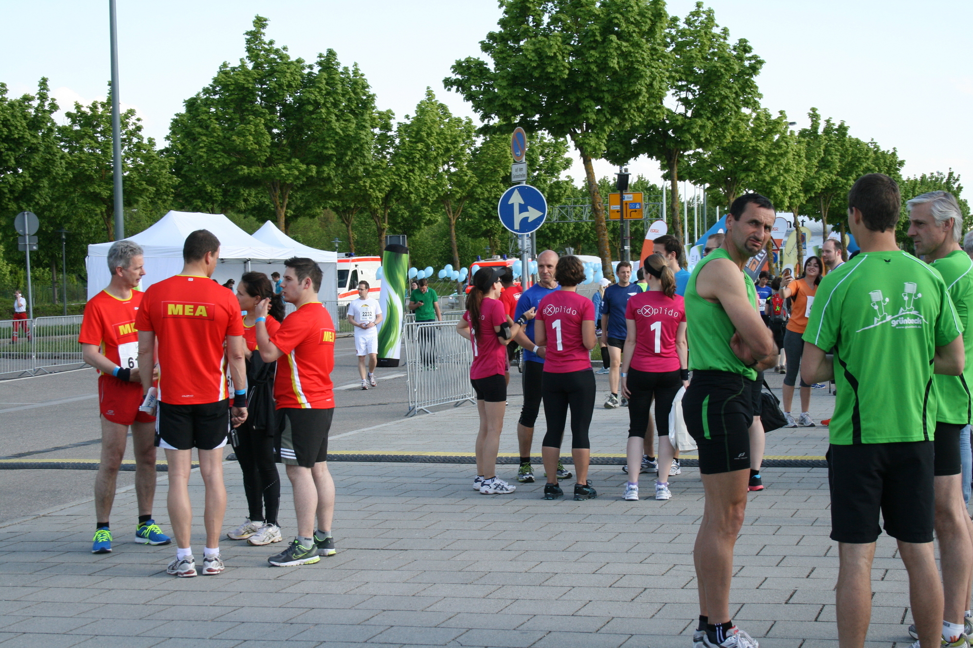 2. M-net Firmenlauf: Vor dem Lauf