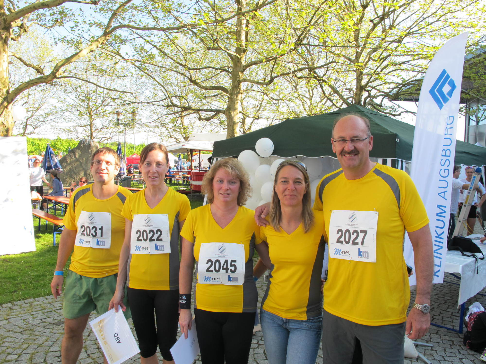 2. M-net Firmenlauf: Vor dem Lauf