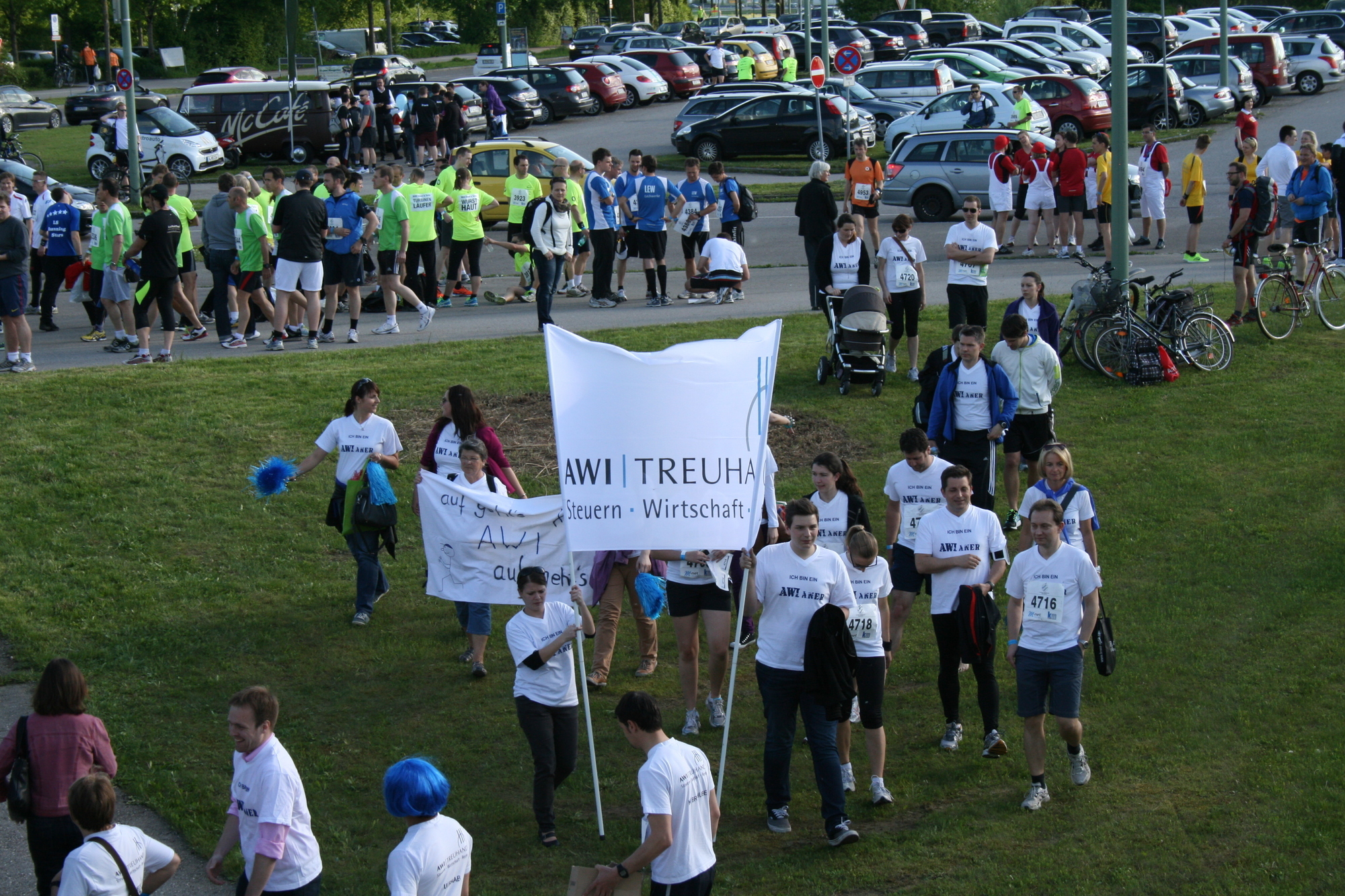 2. M-net Firmenlauf: Vor dem Lauf