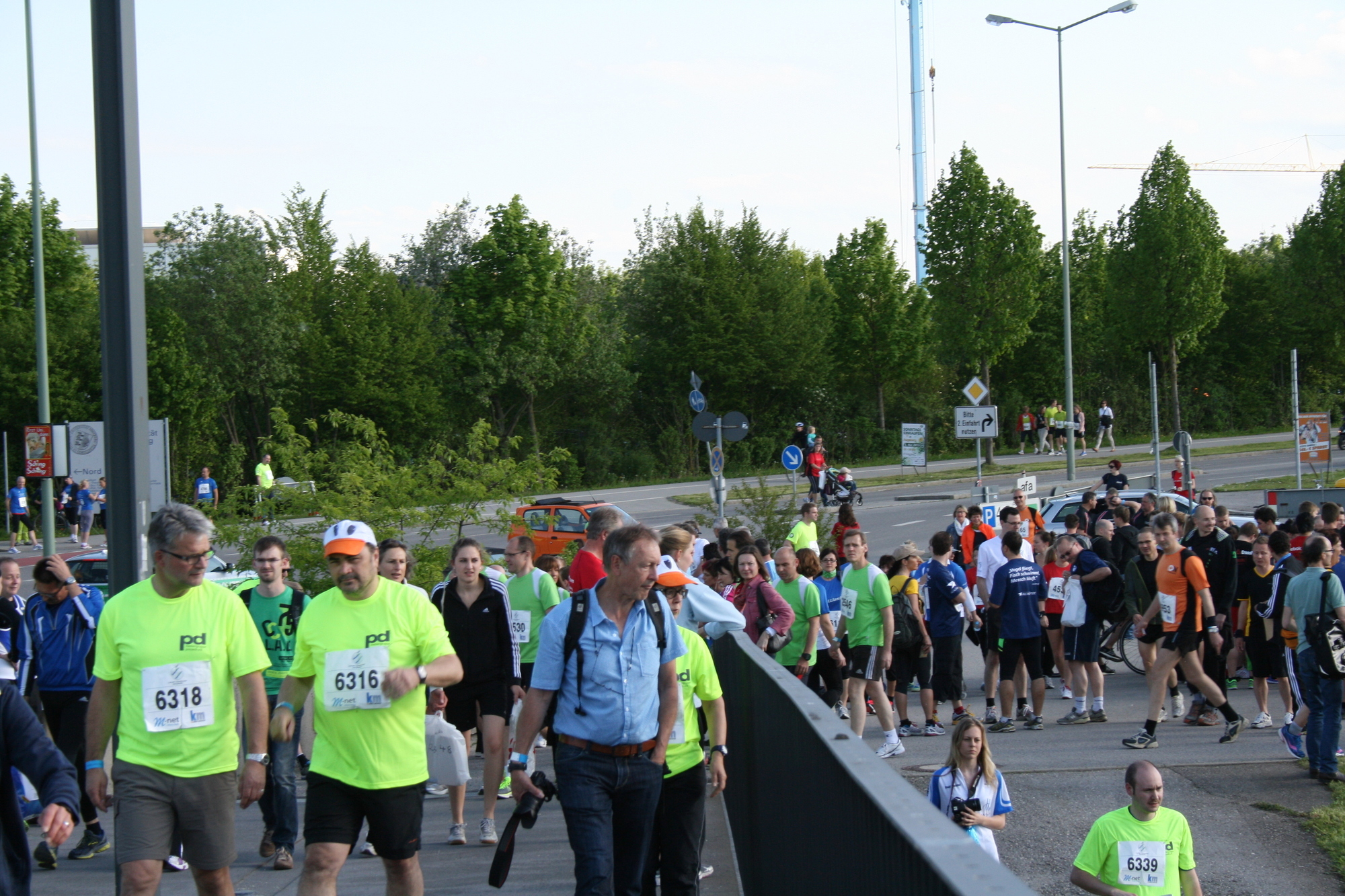 2. M-net Firmenlauf: Vor dem Lauf