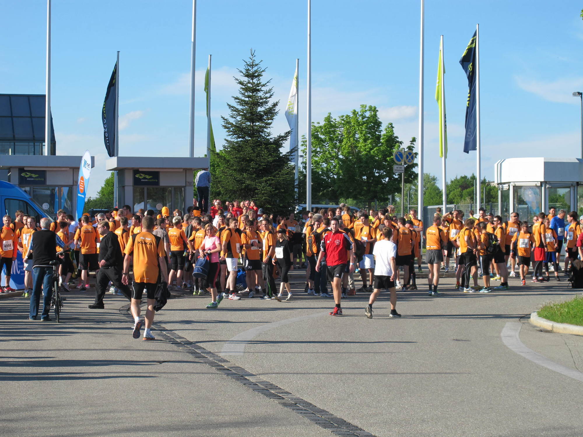 2. M-net Firmenlauf: Vor dem Lauf