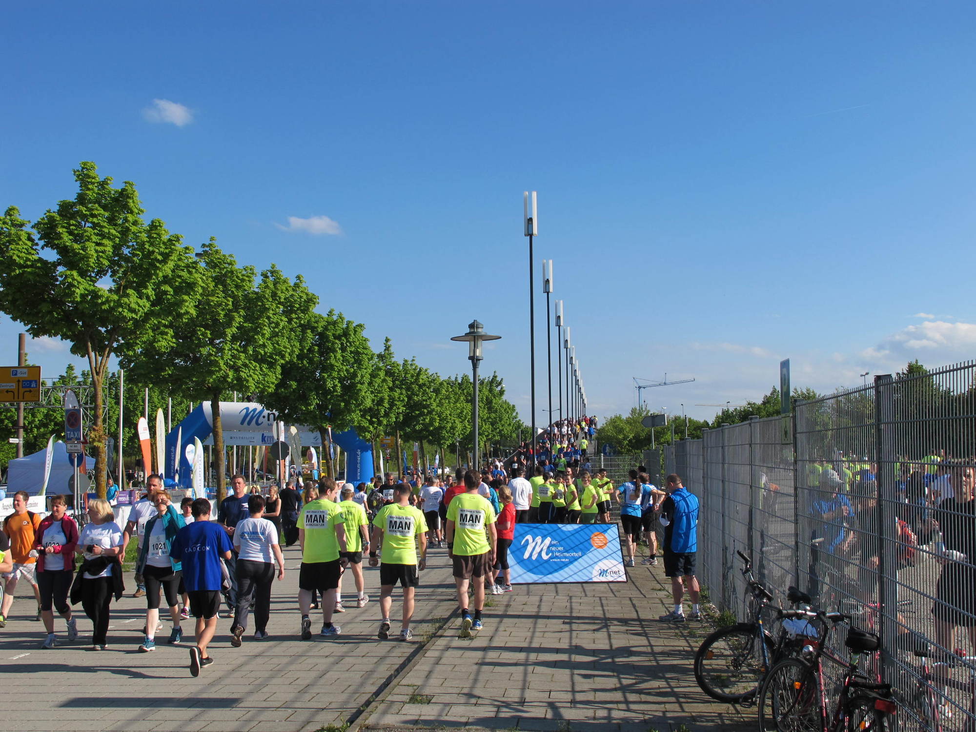 2. M-net Firmenlauf: Vor dem Lauf