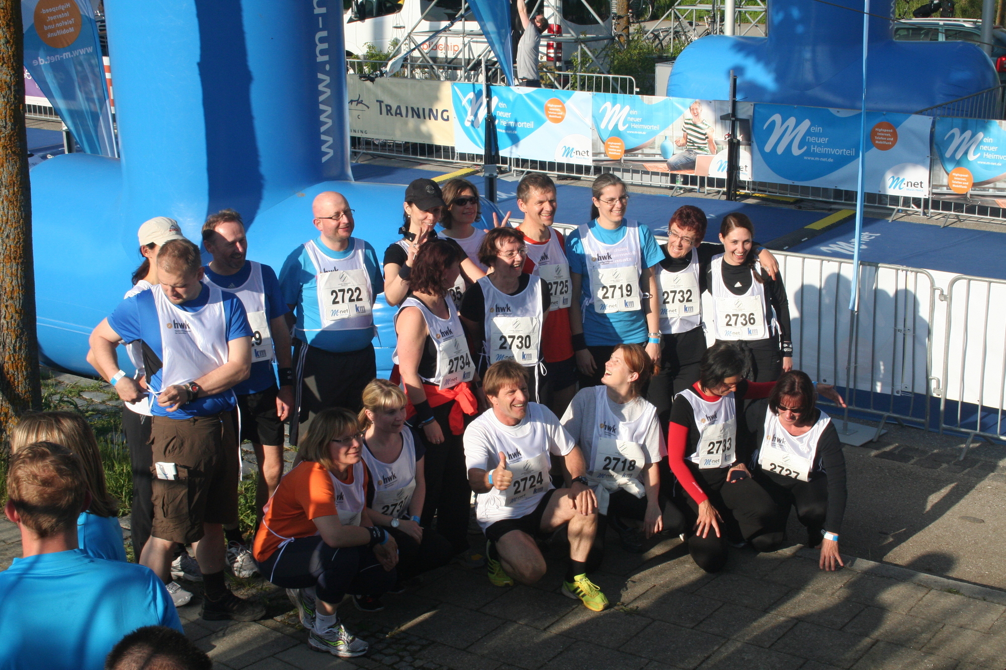 2. M-net Firmenlauf: Vor dem Lauf