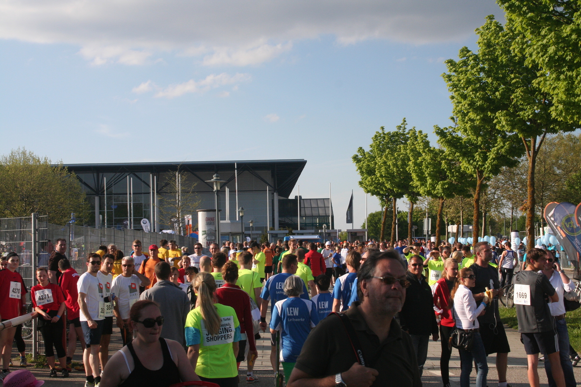 2. M-net Firmenlauf: Vor dem Lauf