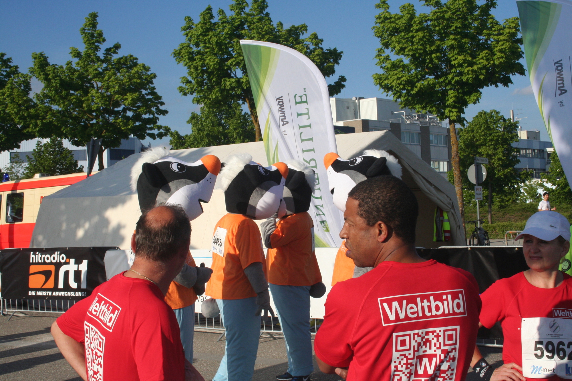 2. M-net Firmenlauf: Vor dem Lauf