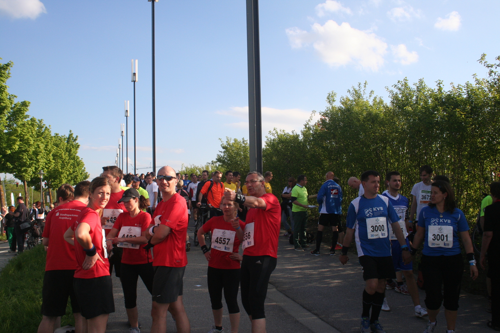 2. M-net Firmenlauf: Vor dem Lauf