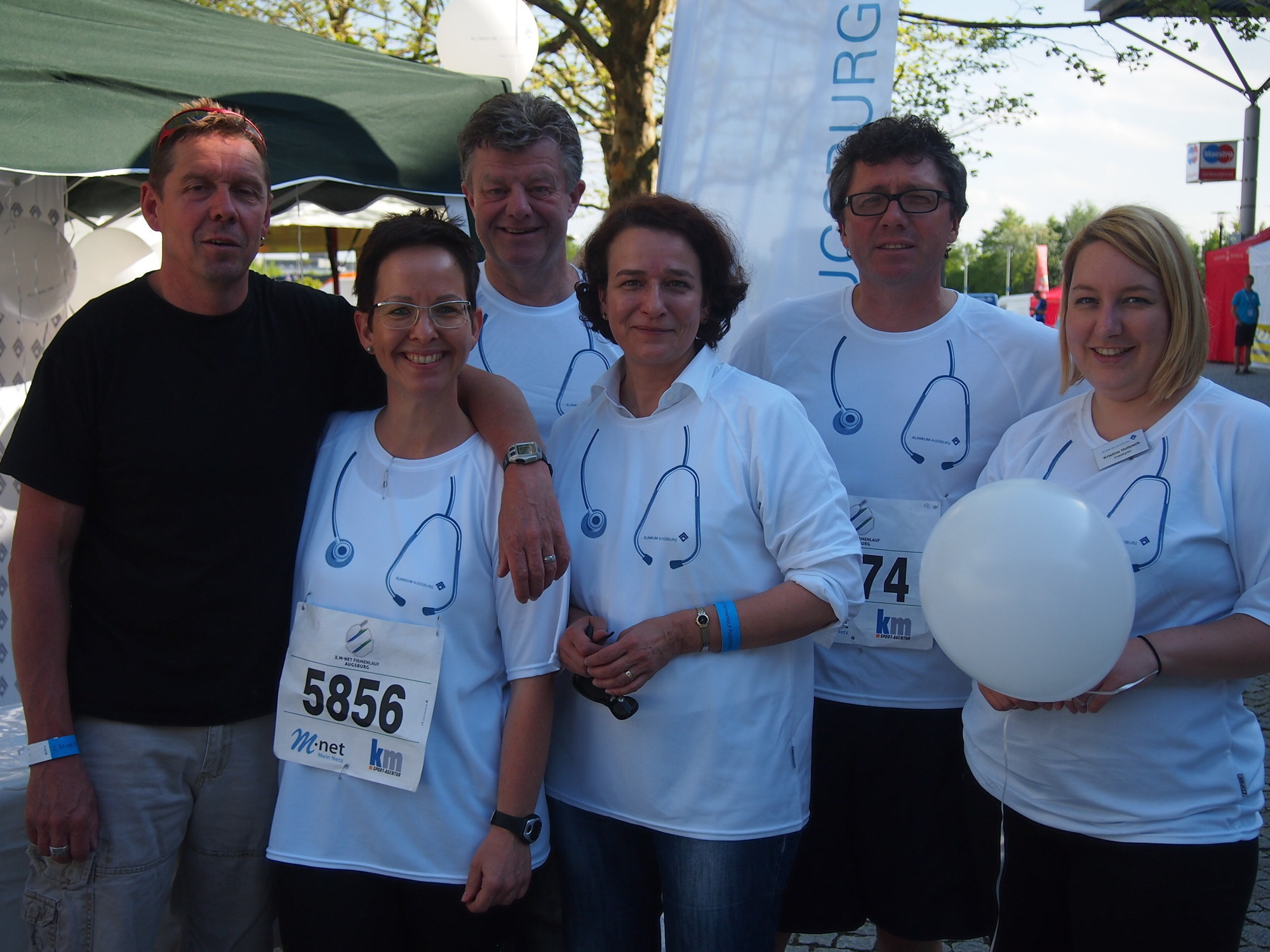 2. M-net Firmenlauf: Vor dem Lauf