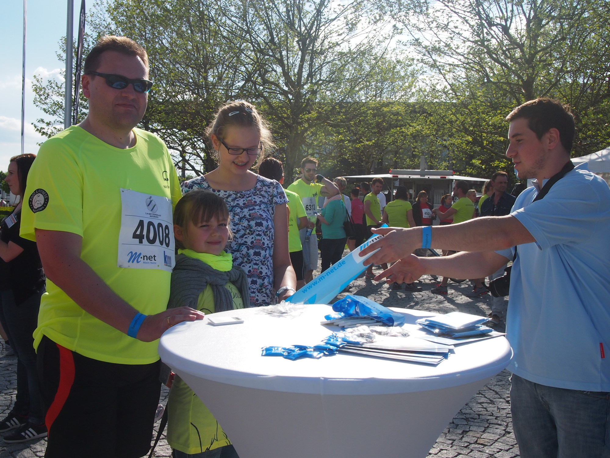 2. M-net Firmenlauf: Vor dem Lauf