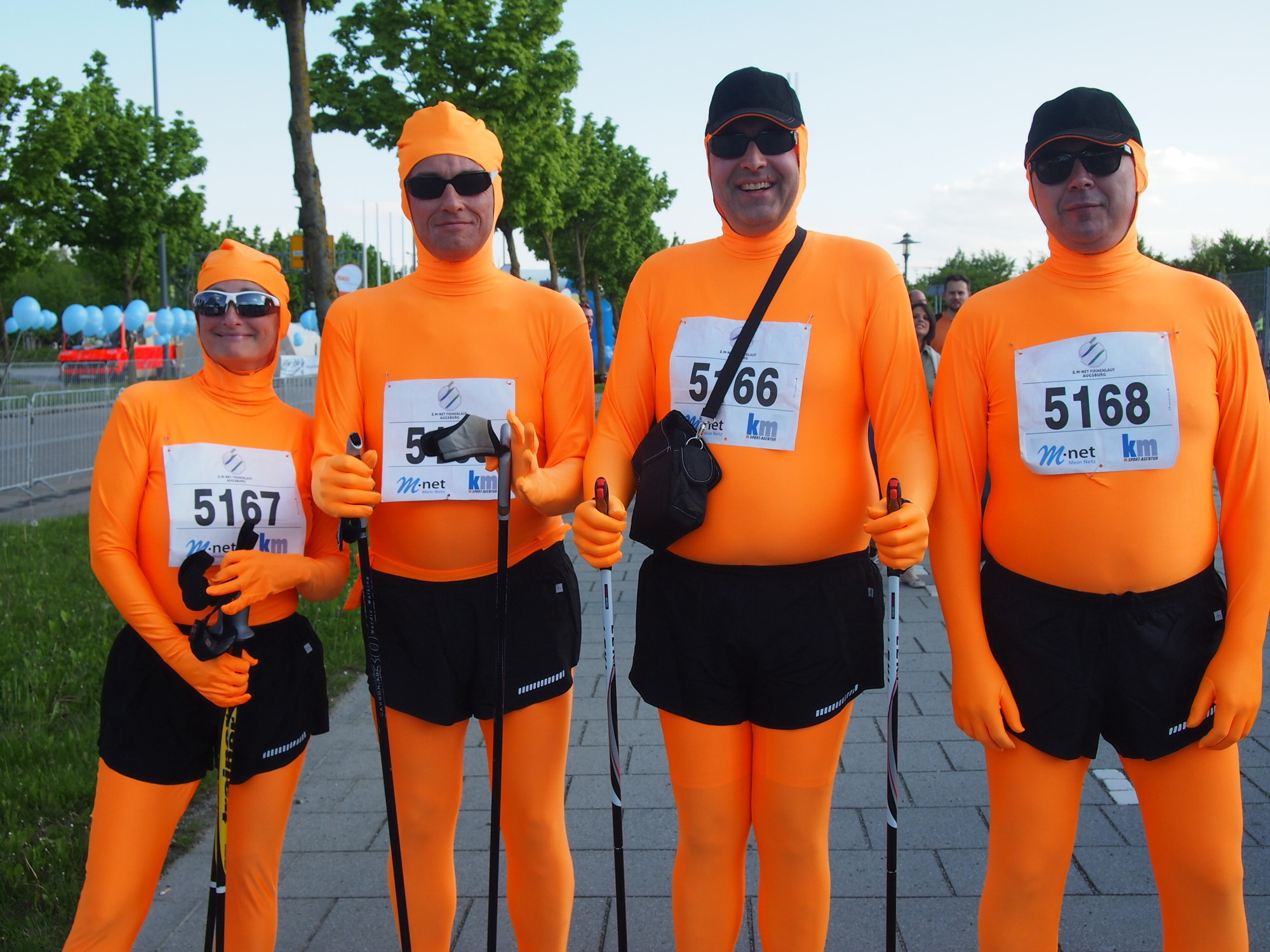 2. M-net Firmenlauf: Vor dem Lauf
