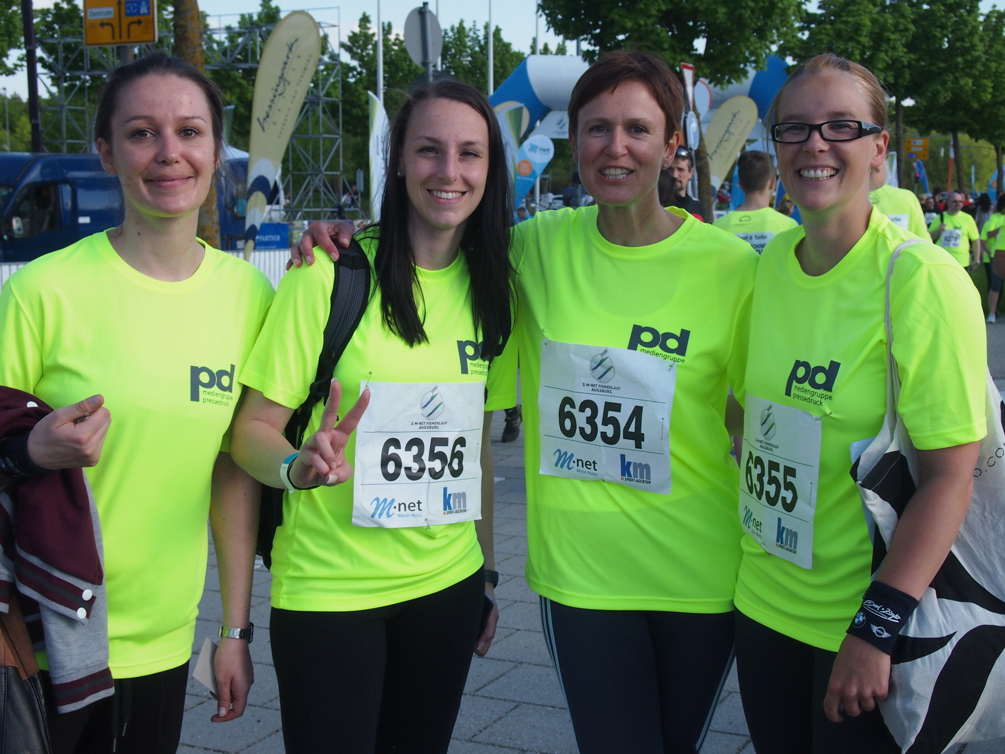 2. M-net Firmenlauf: Vor dem Lauf