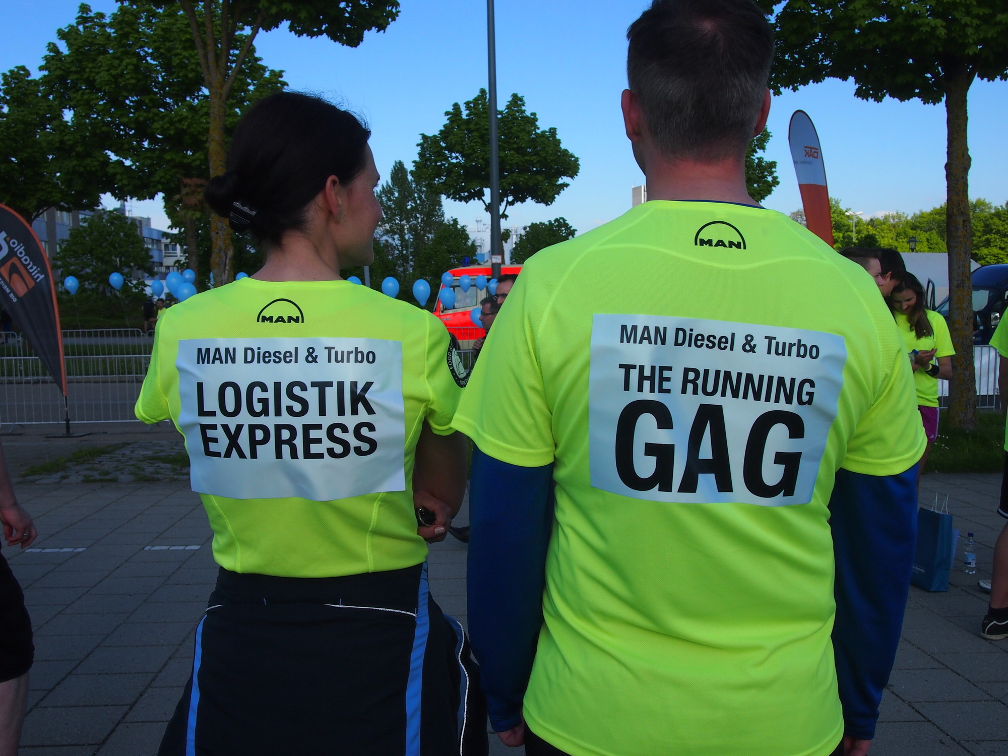 2. M-net Firmenlauf: Vor dem Lauf
