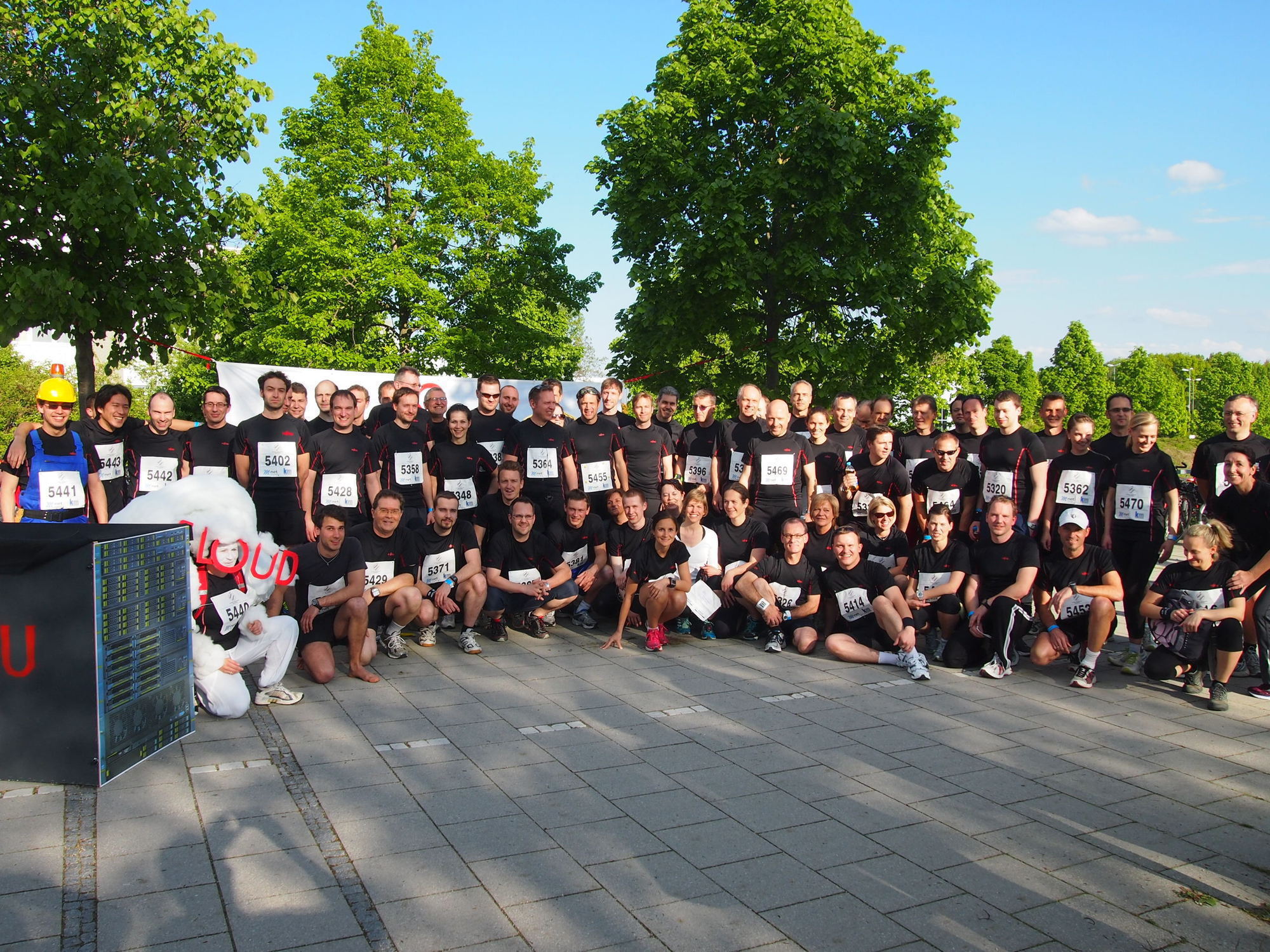 2. M-net Firmenlauf: Vor dem Lauf