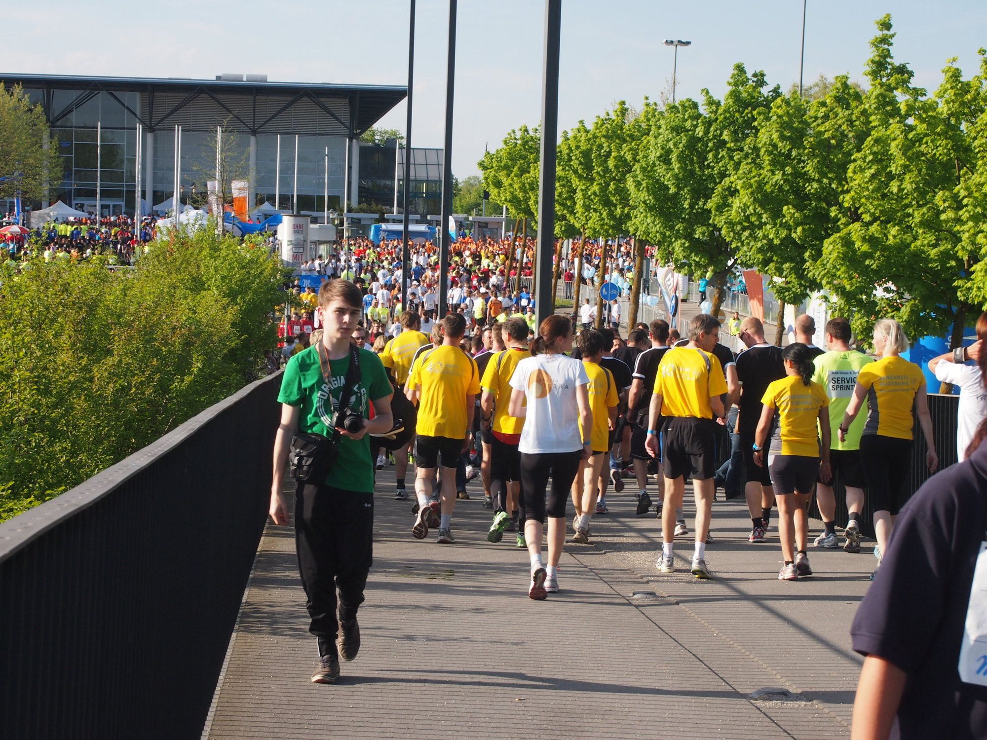 2. M-net Firmenlauf: Vor dem Lauf