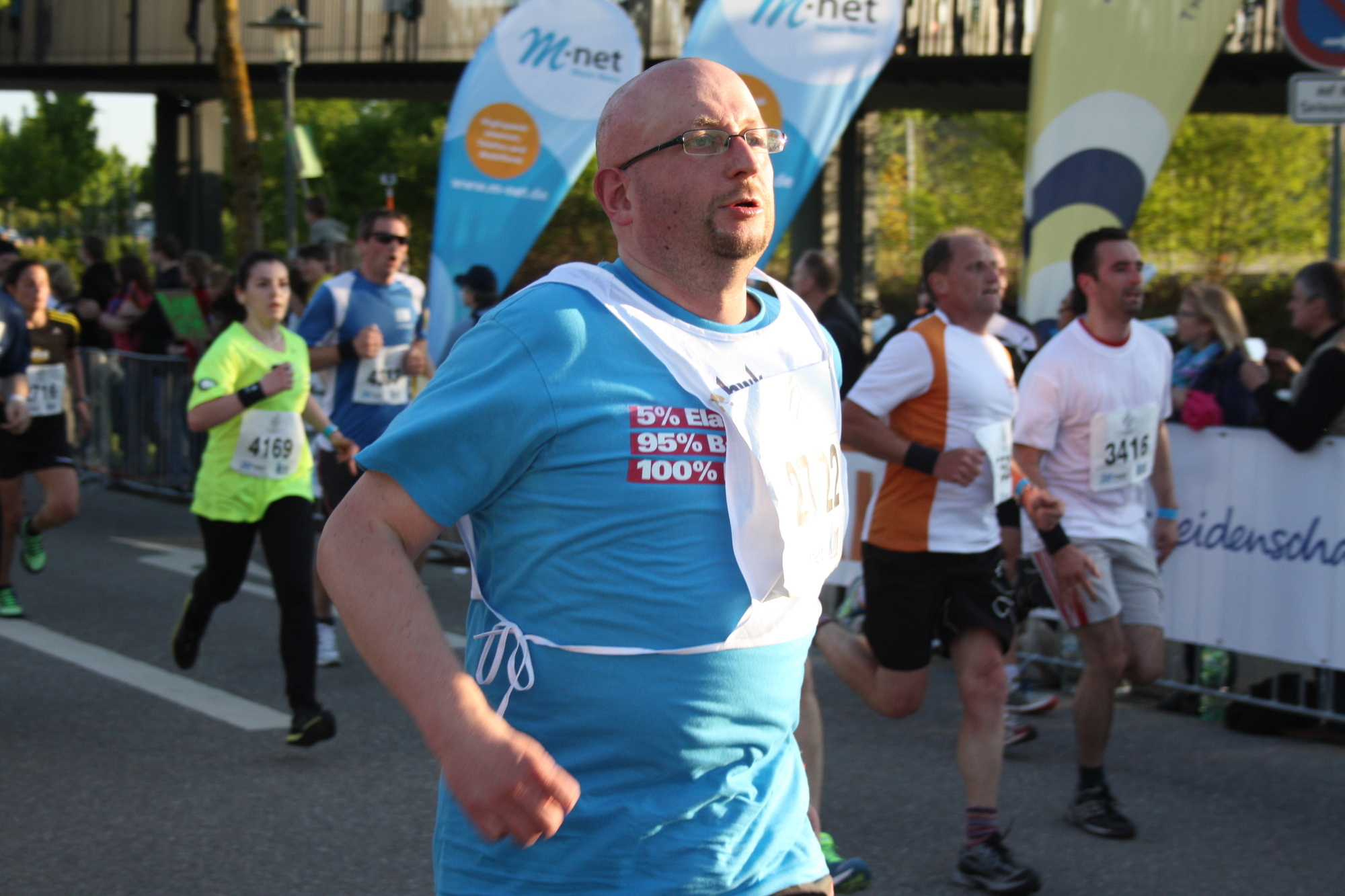 2. M-net Firmenlauf: Zieleinlauf