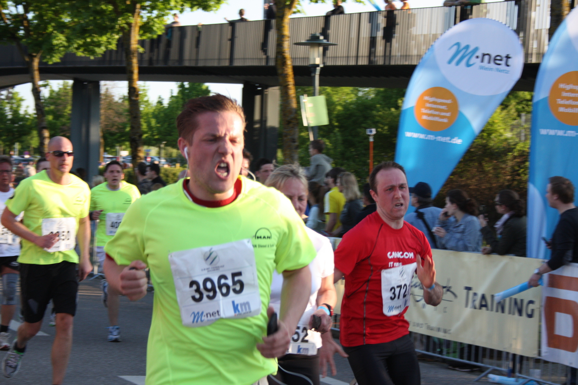 2. M-net Firmenlauf: Zieleinlauf