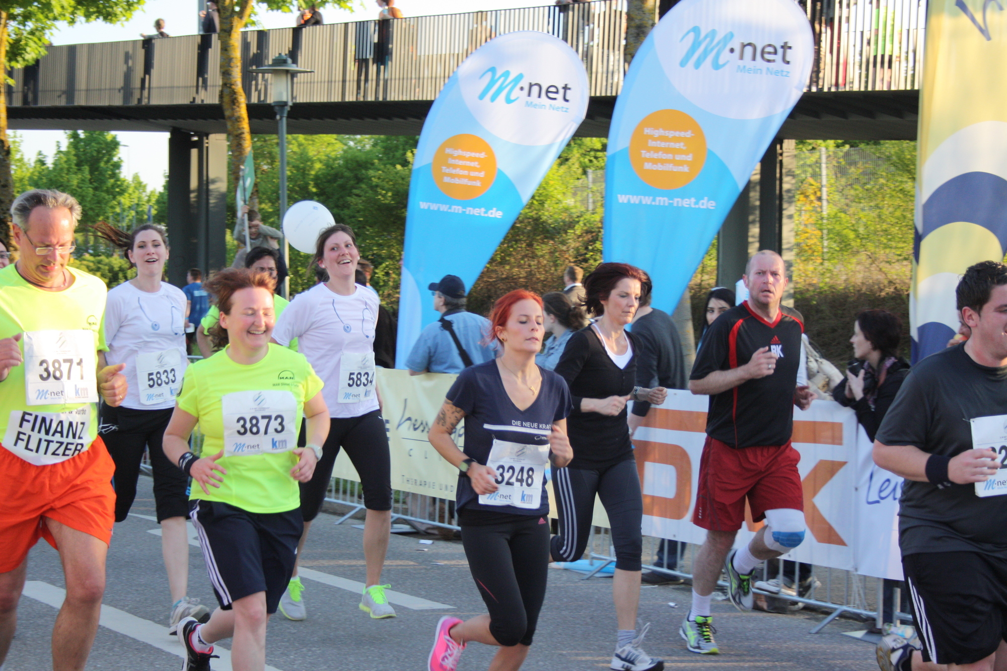 2. M-net Firmenlauf: Zieleinlauf