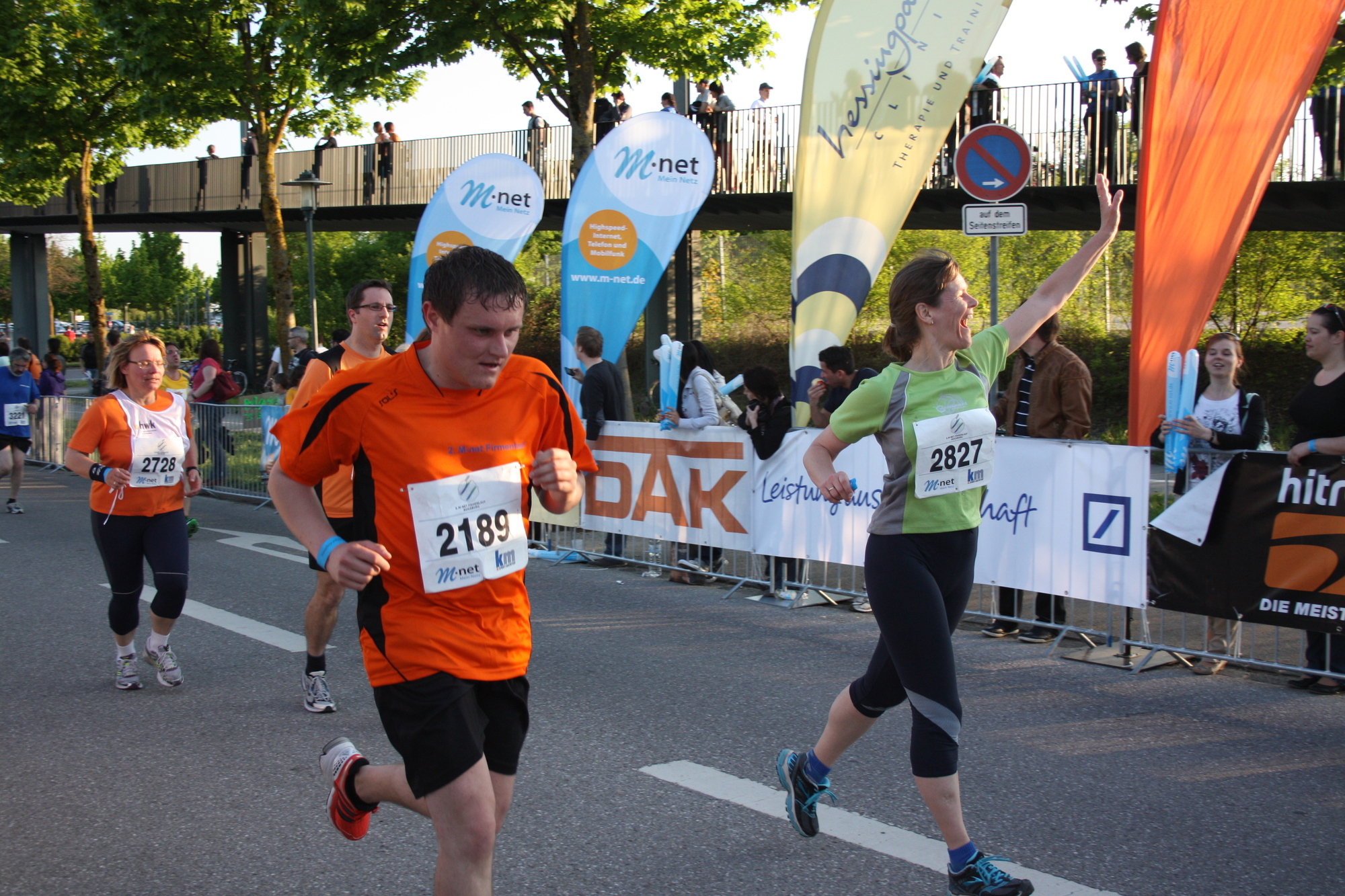 2. M-net Firmenlauf: Zieleinlauf