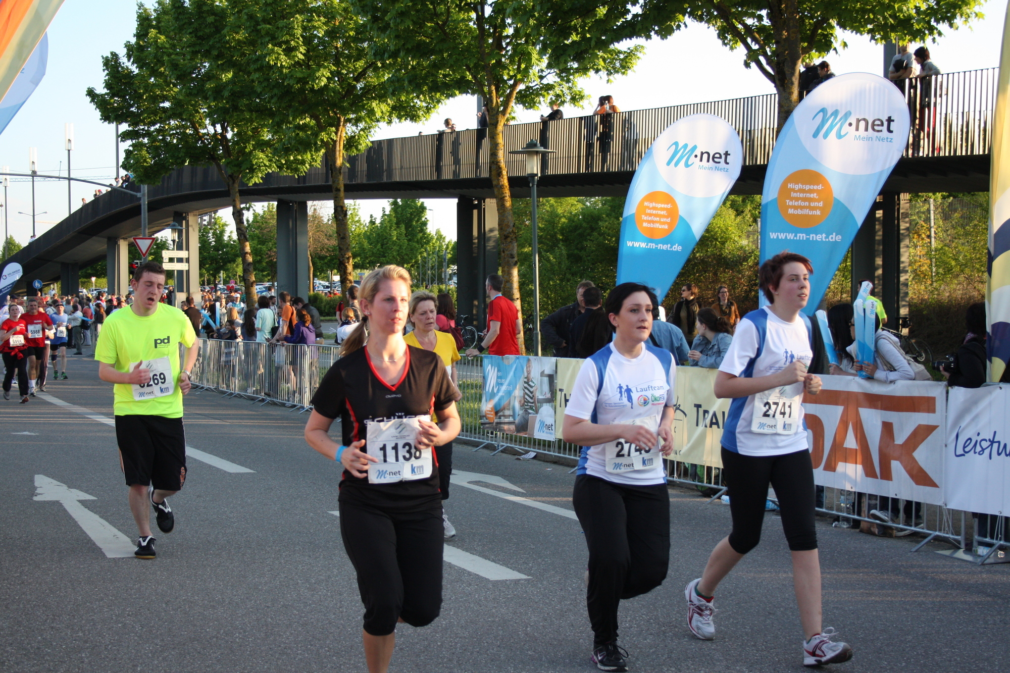 2. M-net Firmenlauf: Zieleinlauf