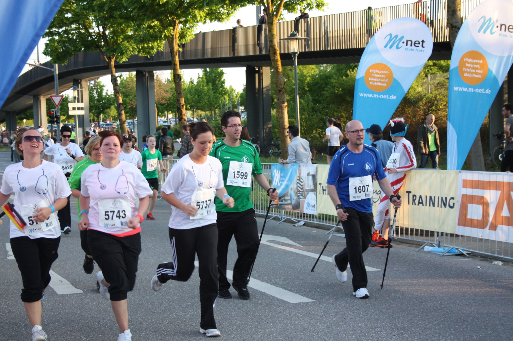 2. M-net Firmenlauf: Zieleinlauf