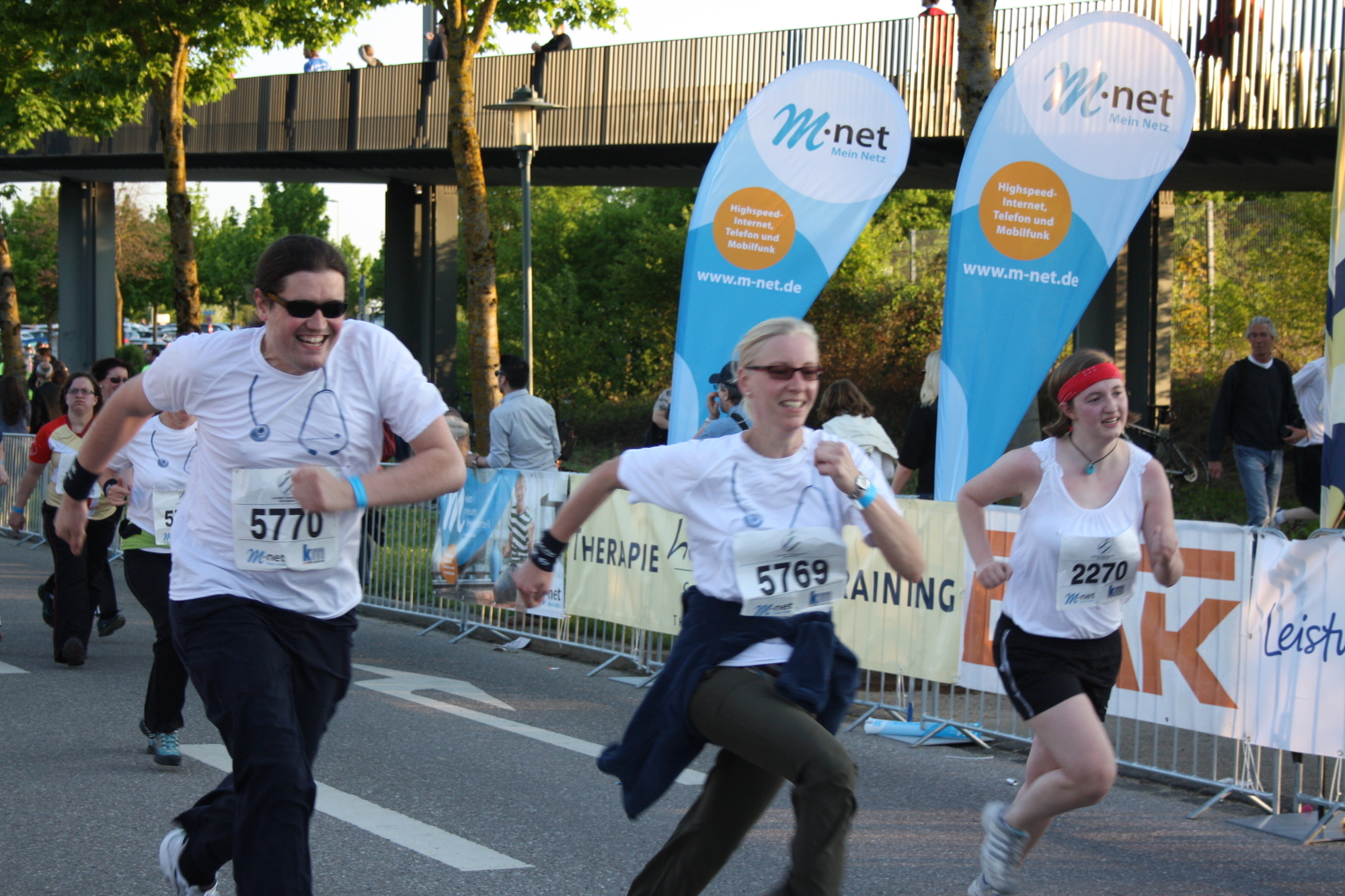 2. M-net Firmenlauf: Zieleinlauf