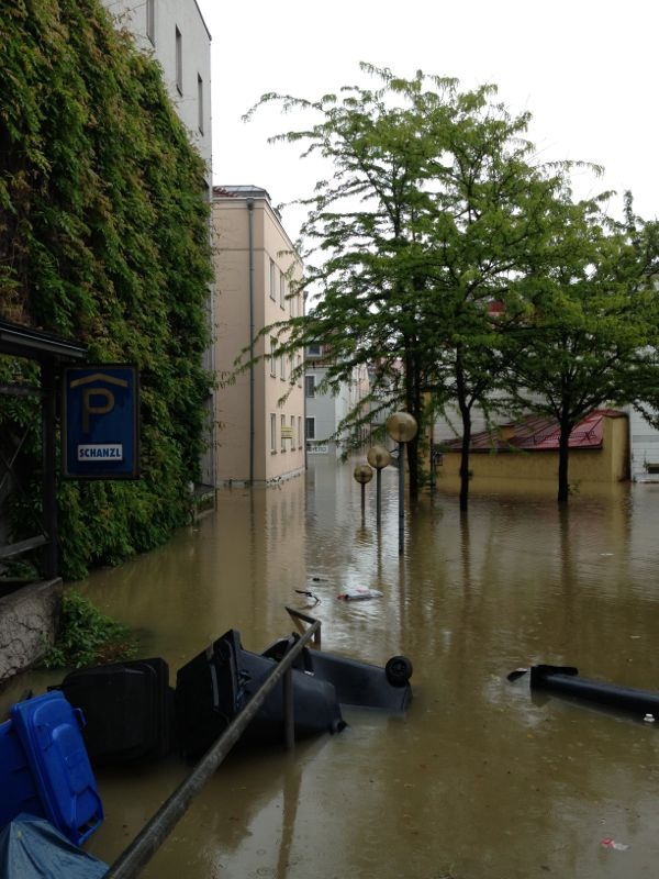 Hochwasser. Bildquellen: Privat/ B4B SCHWABEN