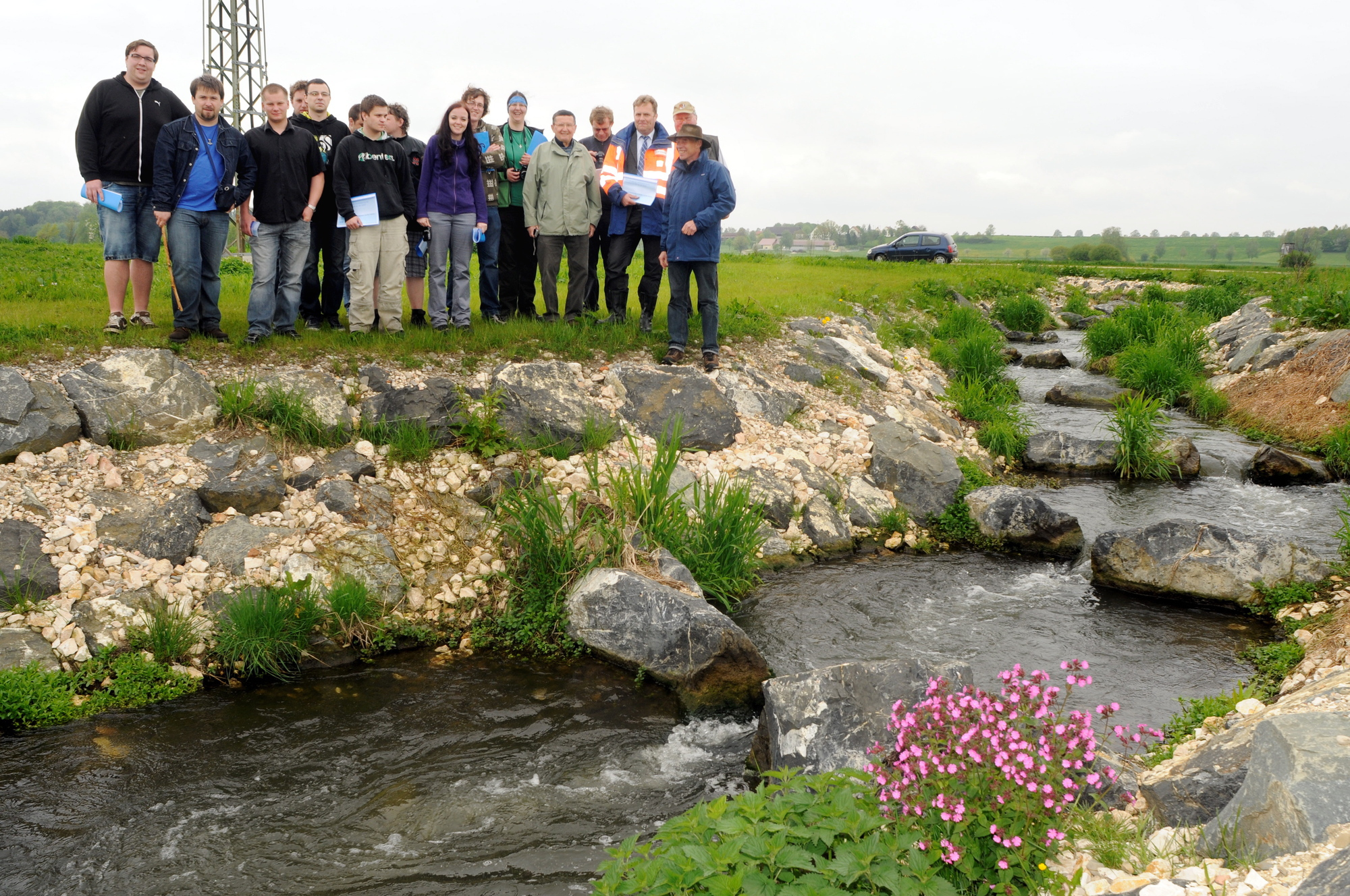Bei der Besichtigung der Wasserkraftanlagen der BEW. Foto: BEW