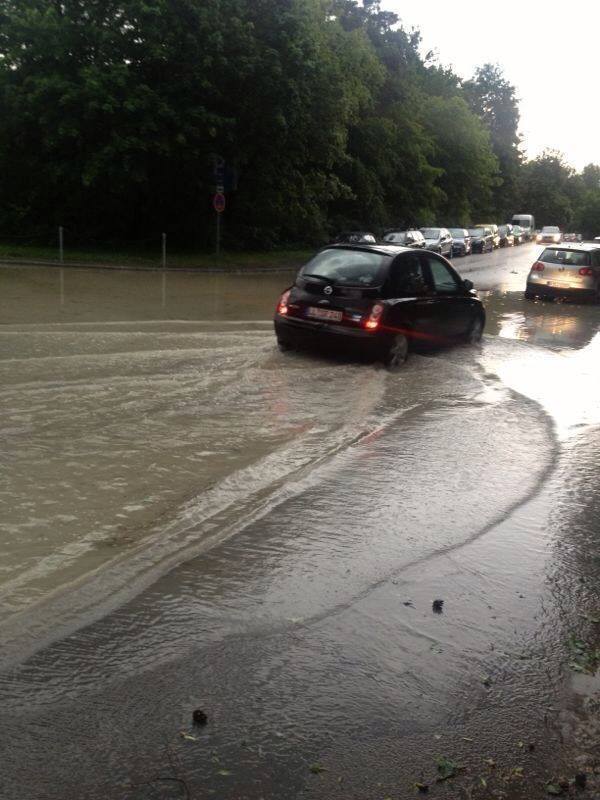 Das Unwetter hinterließ Chaos pur in Augsburg Stadt und Land. Fotos: B4B SCHWABEN