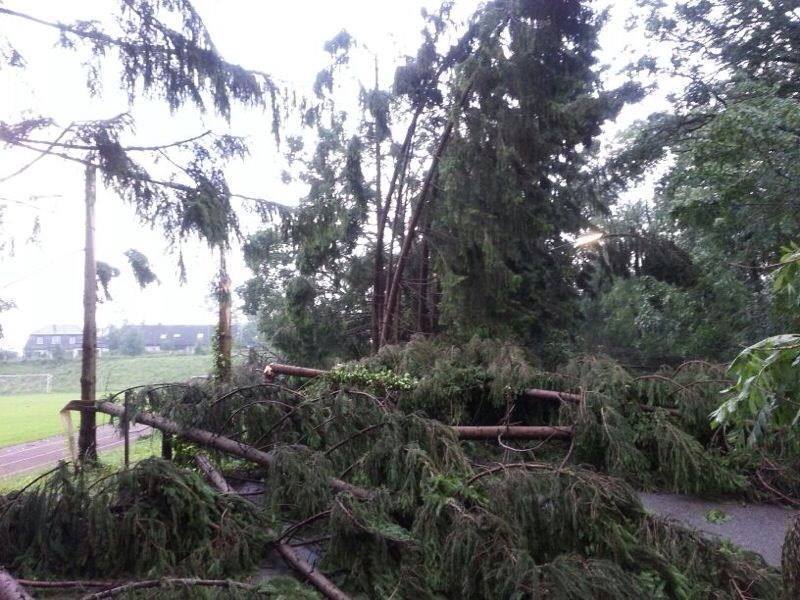 Das Unwetter hinterließ Chaos pur in Augsburg Stadt und Land. Fotos: B4B SCHWABEN