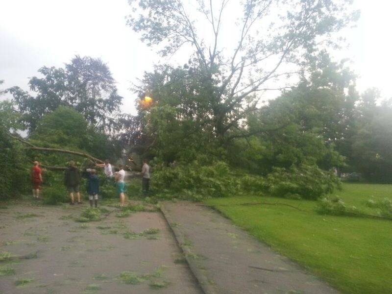 Das Unwetter hinterließ Chaos pur in Augsburg Stadt und Land. Fotos: B4B SCHWABEN