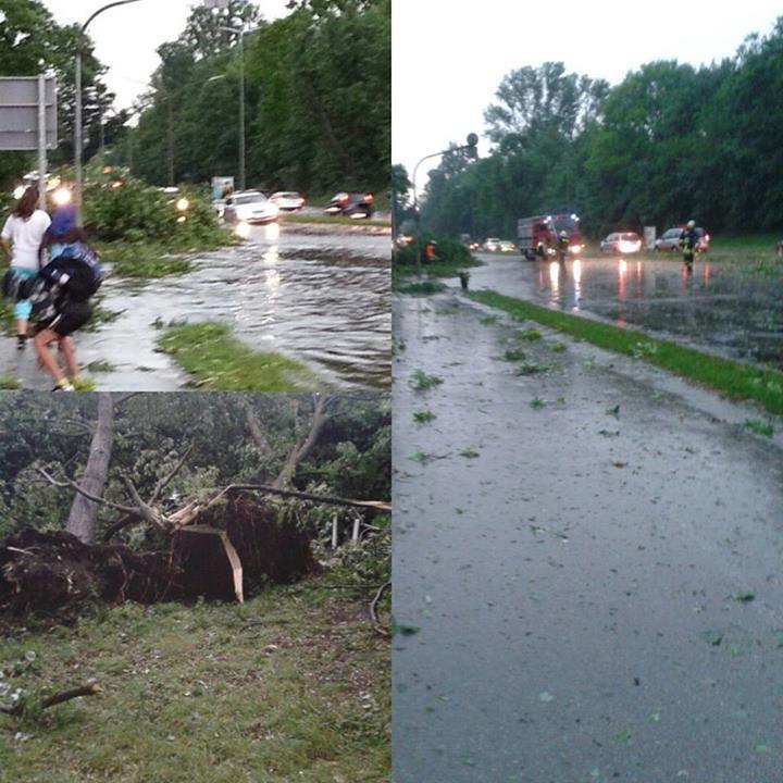 Das Unwetter hinterließ Chaos pur in Augsburg Stadt und Land. Fotos: B4B SCHWABEN