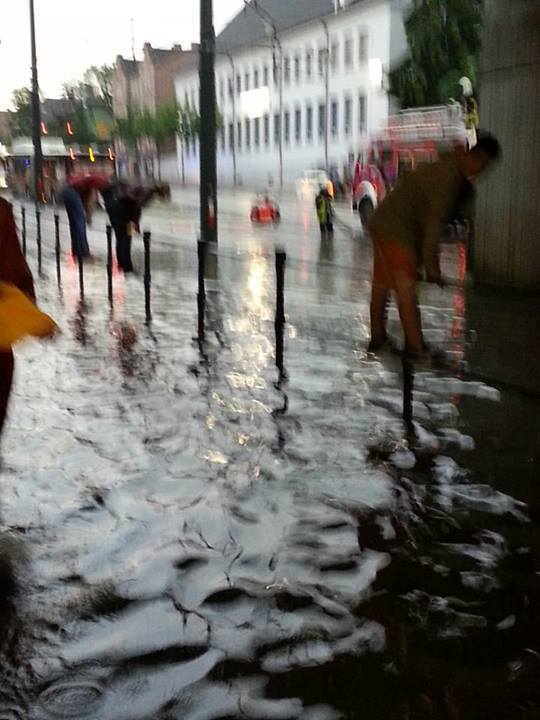 Das Unwetter hinterließ Chaos pur in Augsburg Stadt und Land. Fotos: B4B SCHWABEN