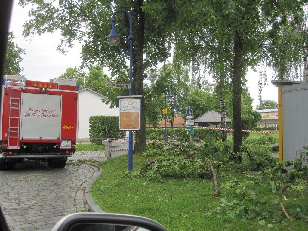 Unwetter Fotos der B4B SCHWABEN Leser aus Augsburg und Umgebung Fotos: privat