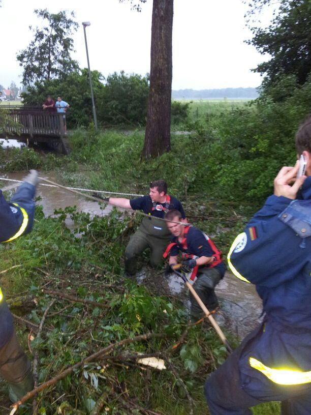 Das Unwetter hinterließ Chaos pur in Augsburg Stadt und Land. Fotos: THW