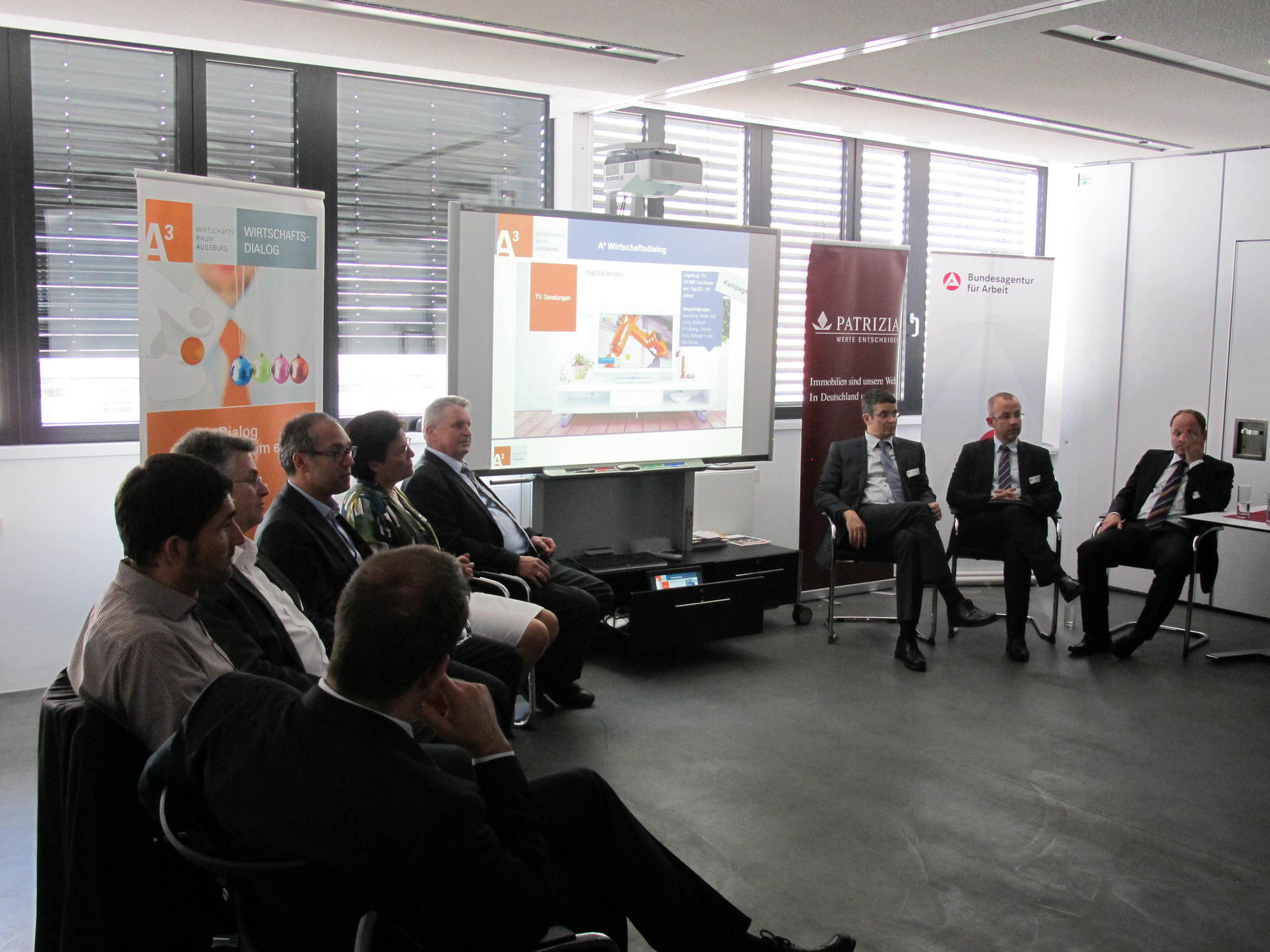 Der A3 Wirtschaftsdialog bei PATRIZIA zum Thema Arbeitszeitmodelle, Foto: B4B SCHWABEN