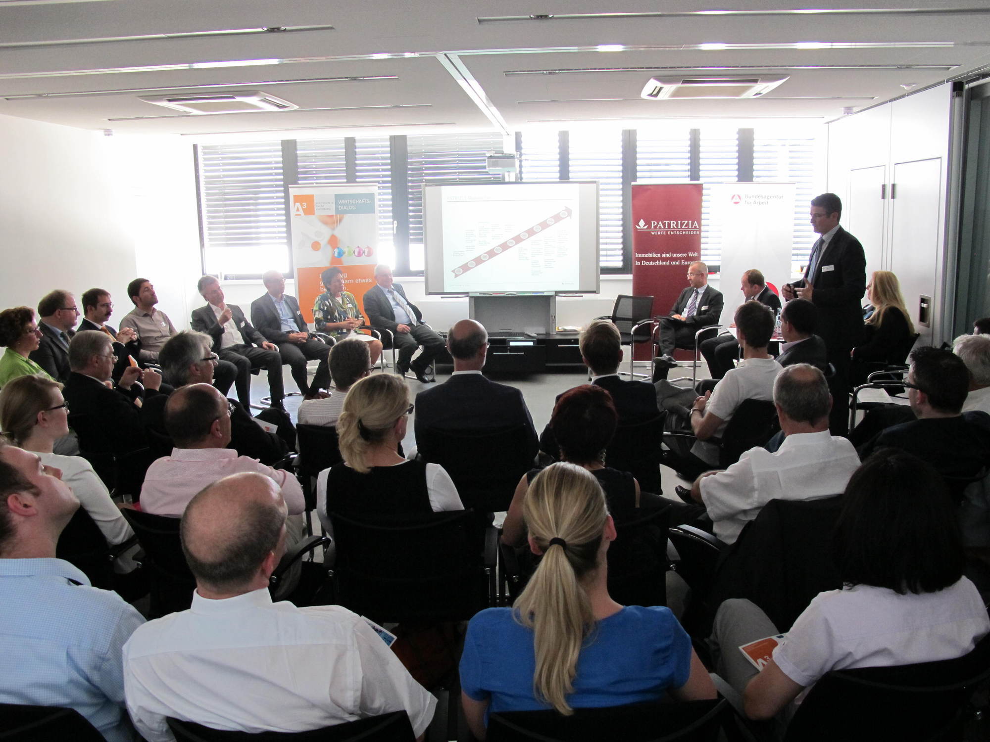 Der A3 Wirtschaftsdialog bei PATRIZIA zum Thema Arbeitszeitmodelle, Foto: B4B SCHWABEN