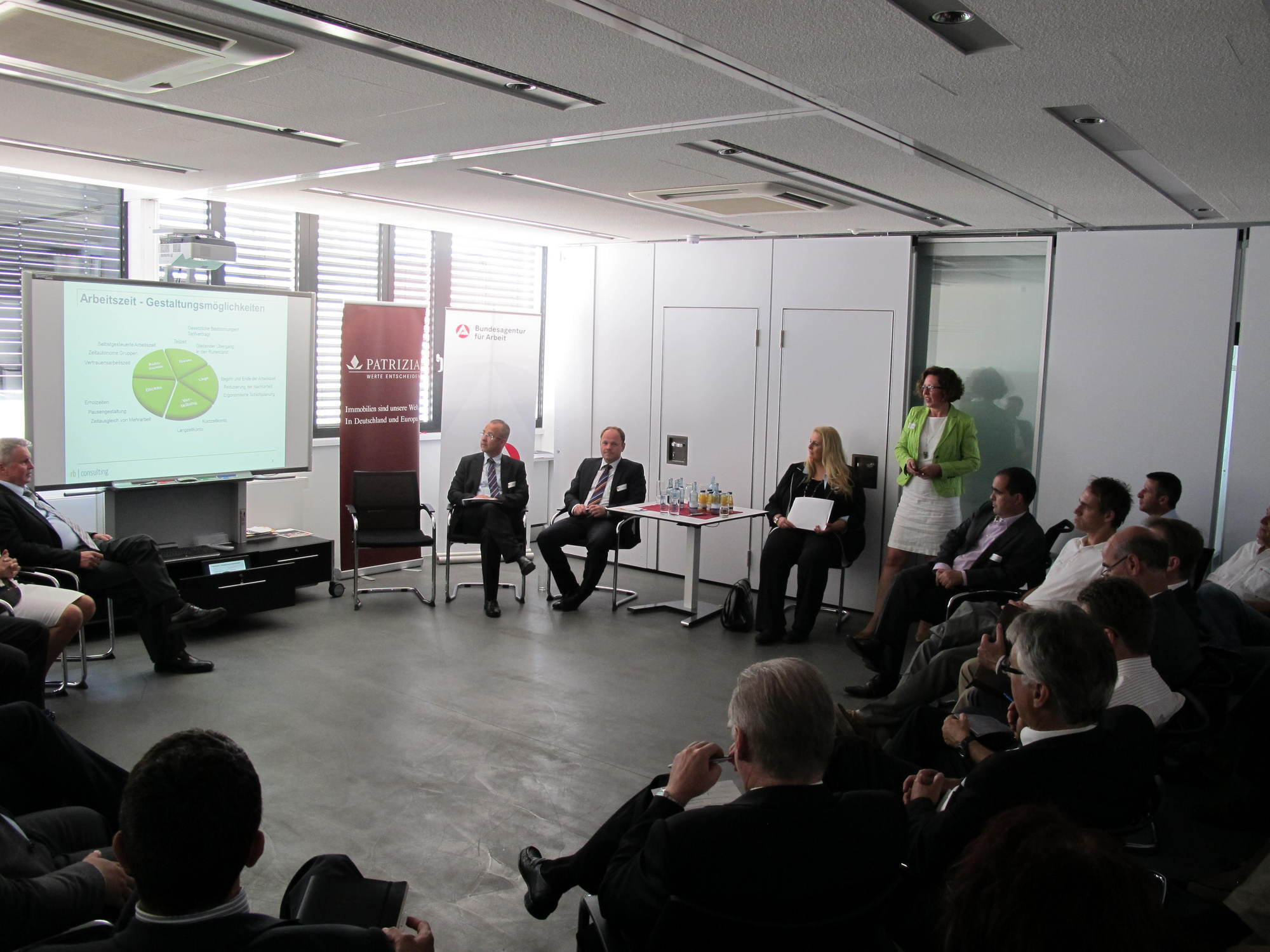 Der A3 Wirtschaftsdialog bei PATRIZIA zum Thema Arbeitszeitmodelle, Foto: B4B SCHWABEN