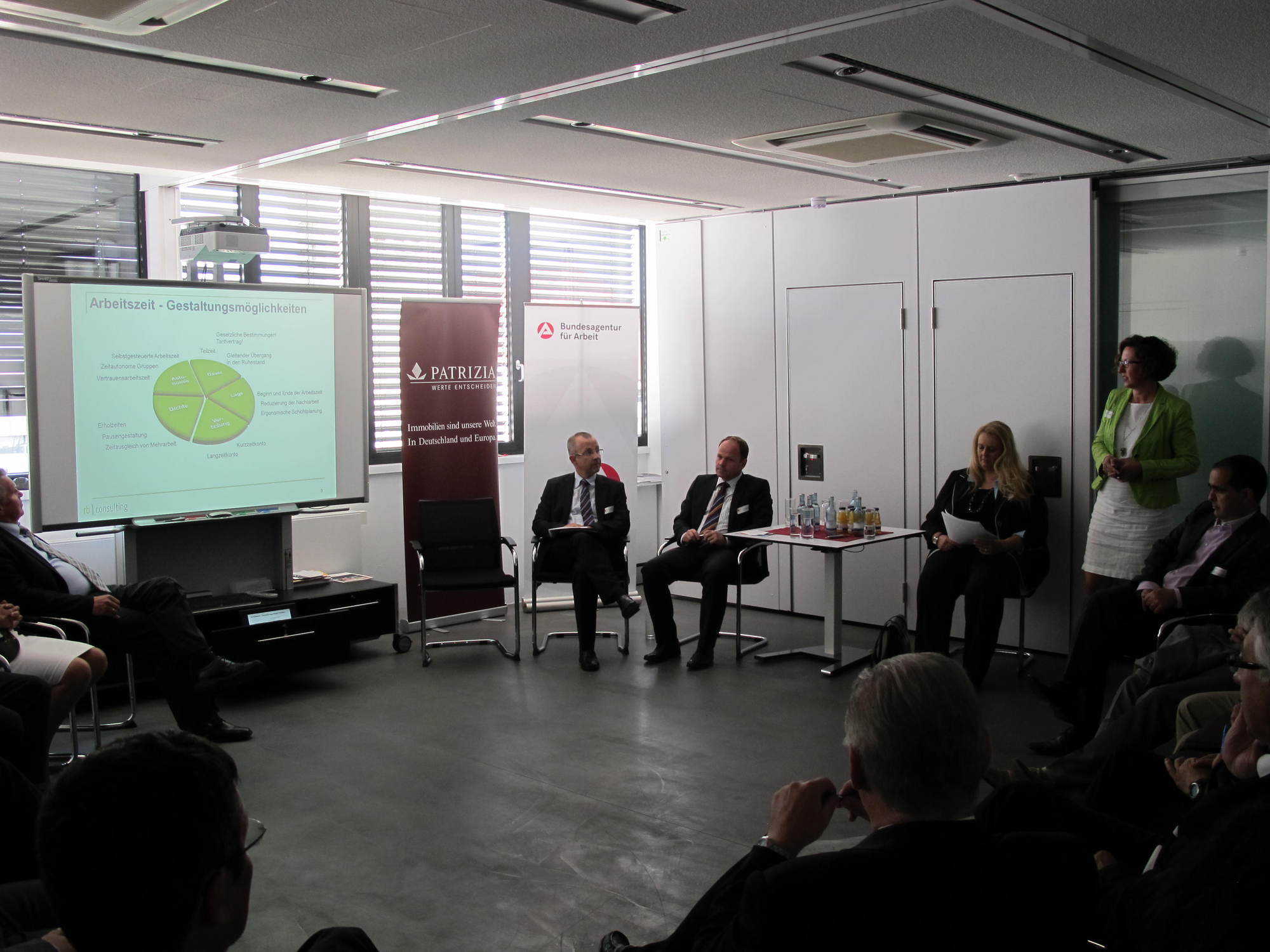 Der A3 Wirtschaftsdialog bei PATRIZIA zum Thema Arbeitszeitmodelle, Foto: B4B SCHWABEN