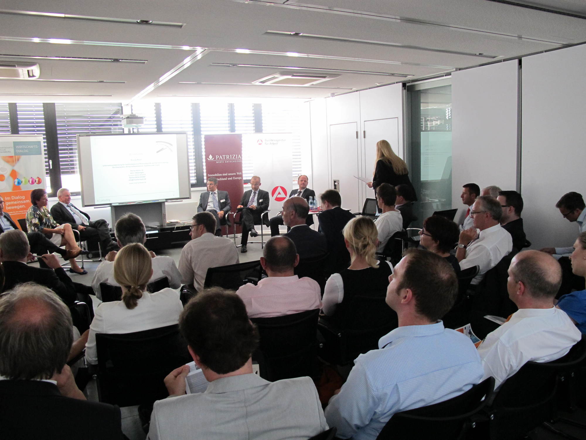 Der A3 Wirtschaftsdialog bei PATRIZIA zum Thema Arbeitszeitmodelle, Foto: B4B SCHWABEN
