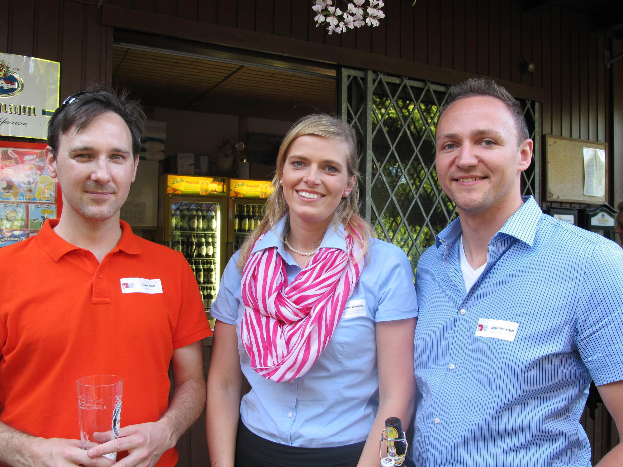 Zwischen Minigolf und Köstlichkeiten vom Grill kam das Netzwerken beim A³ Sommerfest nicht zu kurz. Fotos: B4B SCHWABEN