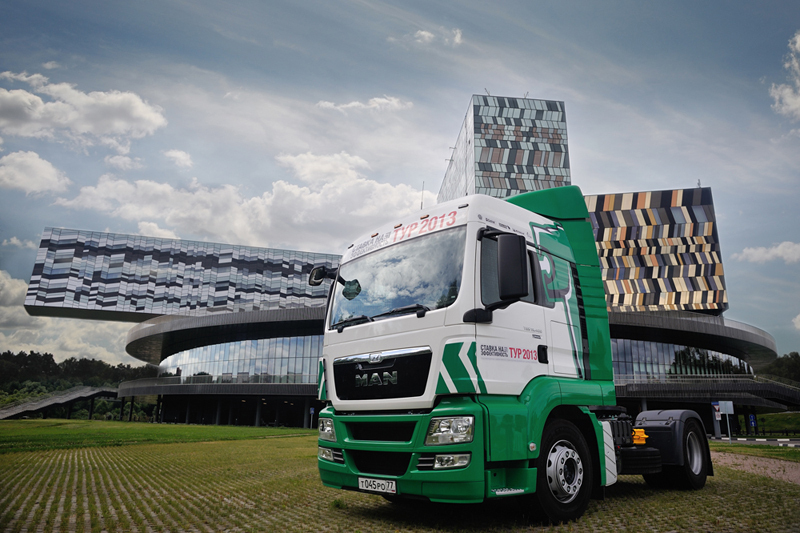 Die Consistently Efficient Tour von MAN Truck & Bus ist im August in Russland unterwegs, Foto: MAN Truck & Bus