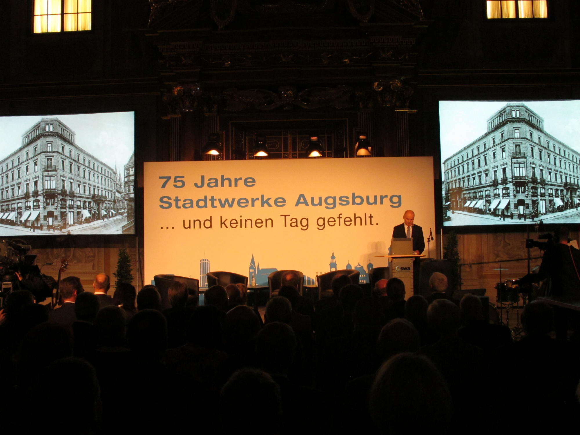 Die swa feierten ihr 75. Jubiläum mit einem Fest im Augsburger Rathaus, Foto: B4B SCHWABEN