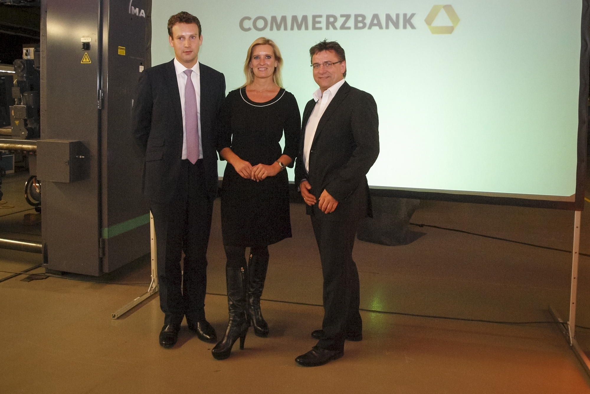 Die Commerzbank-Studie wurde 100 Mittelständlern in den Räumlichkeiten von manroland web systems vorgestellt. Foto: Commerzbank