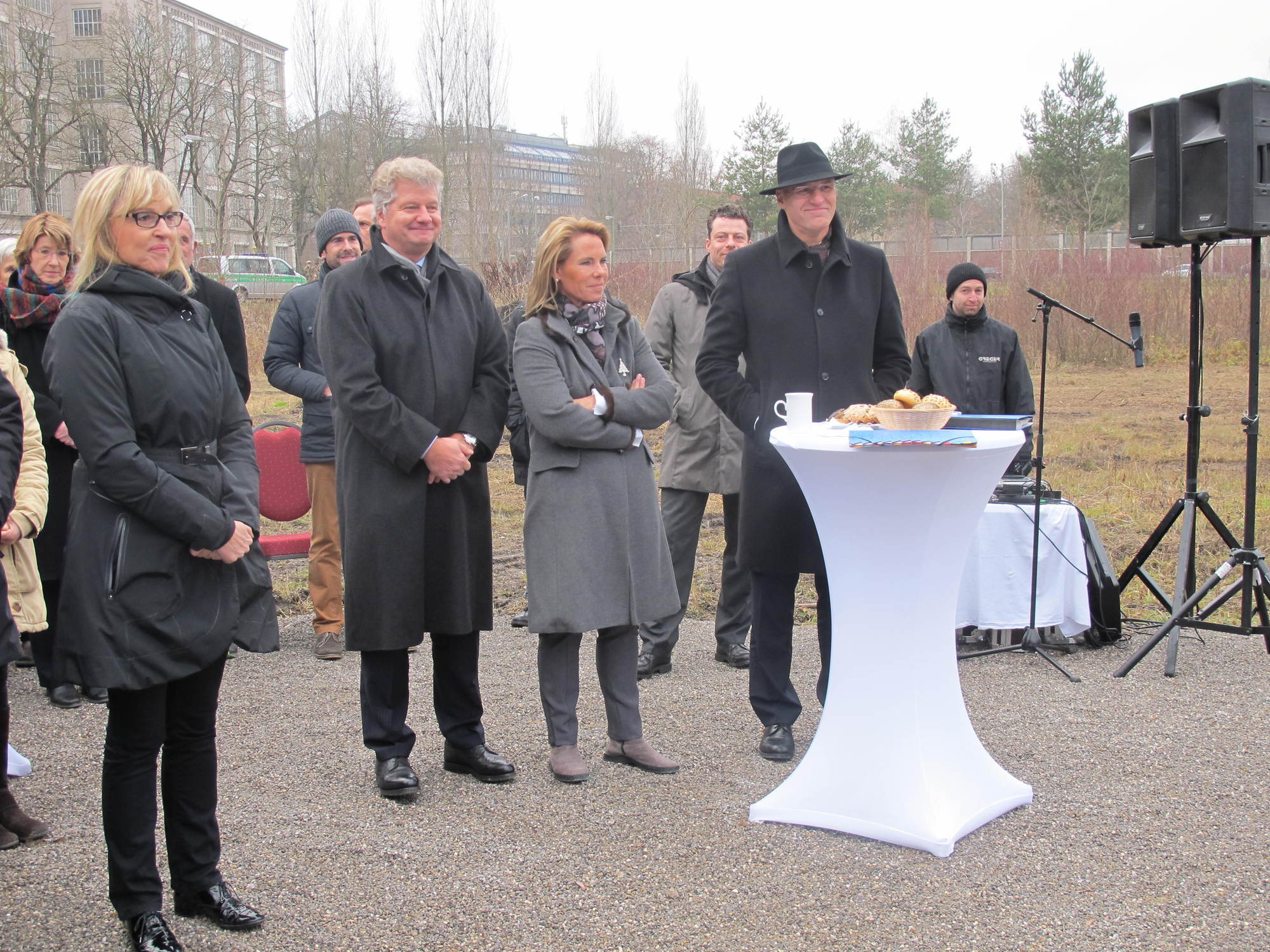 Spatenstich für das Ellinor-Holland-Haus im Textilviertel. Foto B4B SCHWABEN