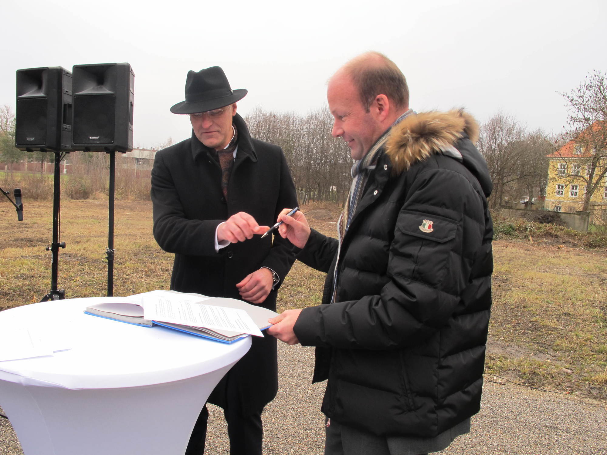 Spatenstich für das Ellinor-Holland-Haus im Textilviertel. Foto B4B SCHWABEN