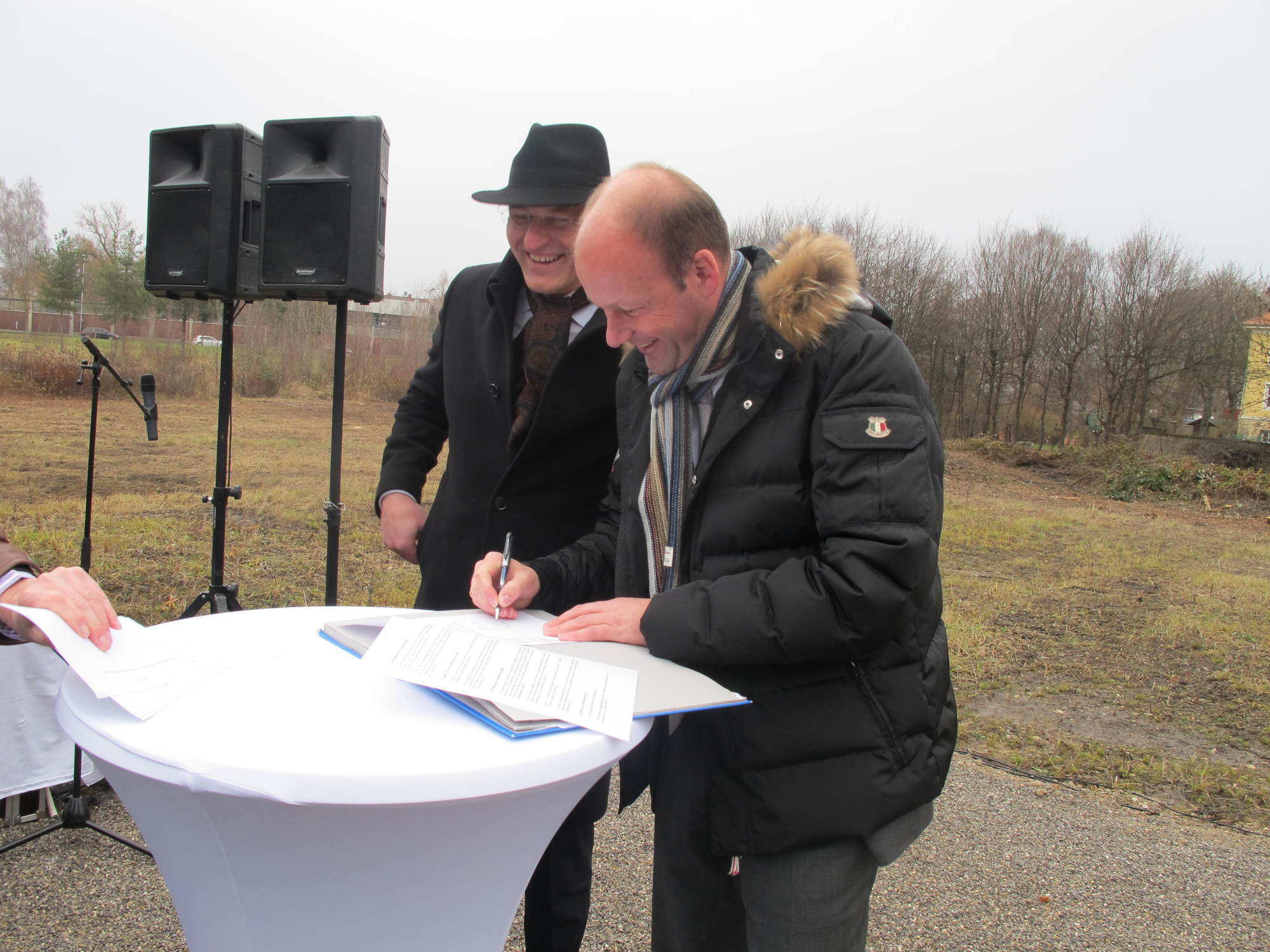 Spatenstich für das Ellinor-Holland-Haus im Textilviertel. Foto B4B SCHWABEN