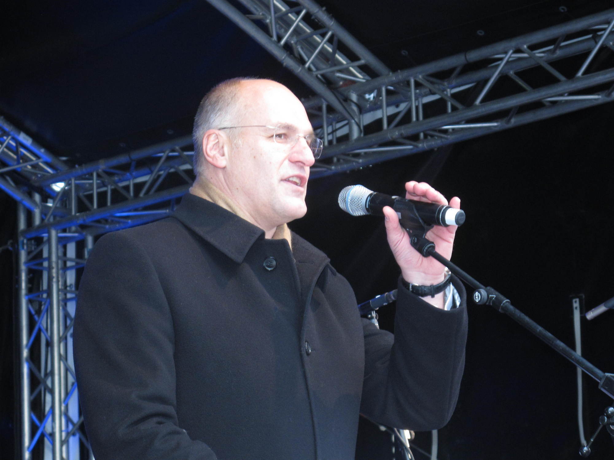 Der Augsburger OB Dr. Kurt Gribl bei der Kö-Eröffnung, Foto: B4B SCHWABEN