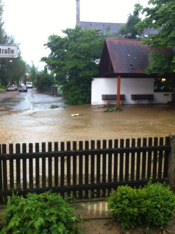 Hochwasser im Sommer 2013. Foto: B4B SCHWABEN